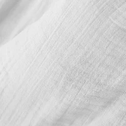 Taie d'oreiller rectangulaire gaze de coton (50 x 80 cm) Gaïa Blanc chantilly