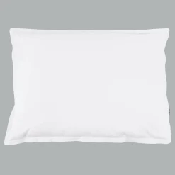 Taie d'oreiller rectangulaire percale de coton (50 x 80 cm) Cali Blanc