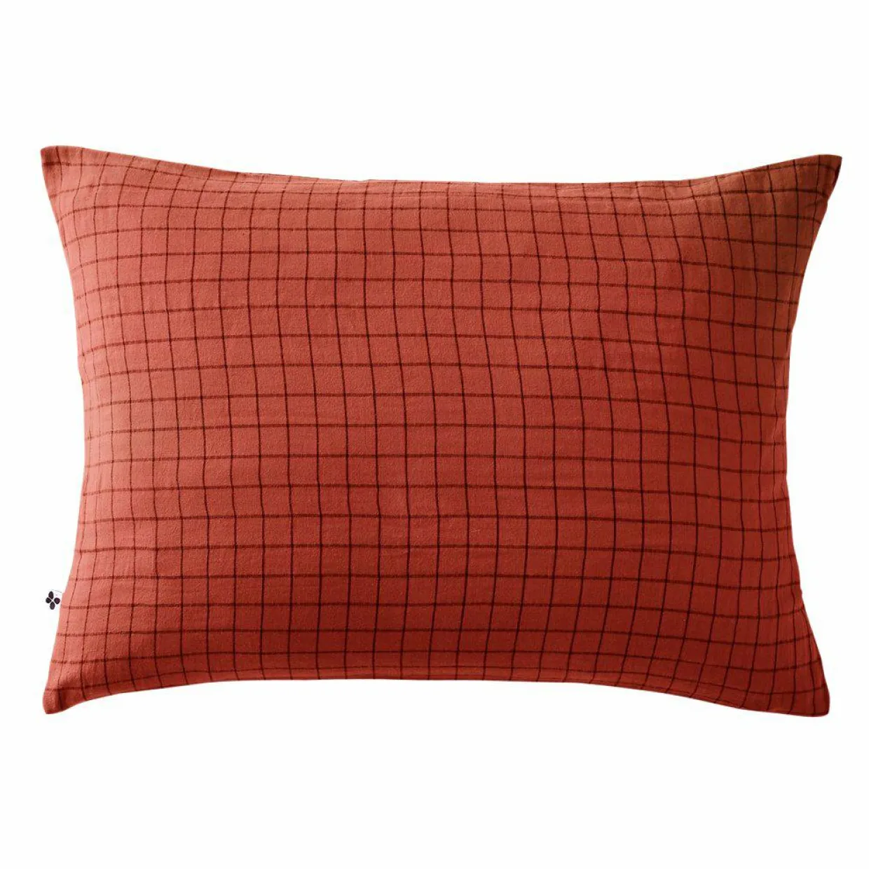 Taie d'oreiller rectangulaire gaze de coton (50 x 70 cm) Gaïa Mix Terracotta