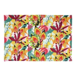 Tapis coton (90 cm) Popart Jaune moutarde