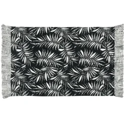 Tapis coton (60 x 90 cm) Ziana Noir