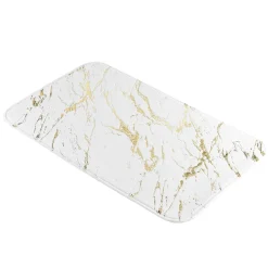 Tapis de bain antidérapant (45 x 75 cm) Aquamarbre Blanc