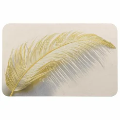 Tapis de bain antidérapant (80 x 50 cm) Angelica Ecru
