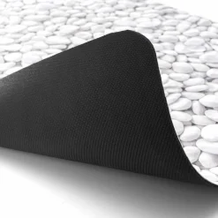 Tapis de bain antidérapant (50 x 120 cm) Leandra Gris