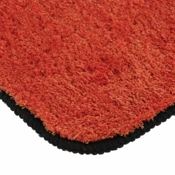 Tapis de bain antidérapant (75 x 45 cm) Black Line Terracotta / noir