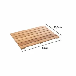 Tapis de bain caillebotis Nadine Bambou