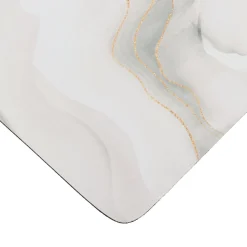 Tapis de bain caoutchouc naturel antidérapant (45 x 60 cm) Iconic Blanc