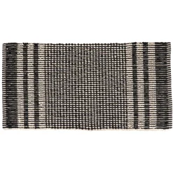 Tapis de bain chenille microfibre (45 x 90 cm) Tokyo Noir