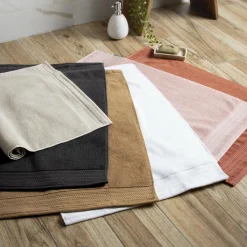 Tapis de bain coton bio (50 x 70 cm) Méline Camel