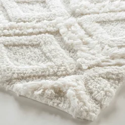 Tapis de bain coton (50 x 80 cm) Ikatis Blanc