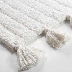Tapis de bain coton (50 x 80 cm) Minatis Blanc
