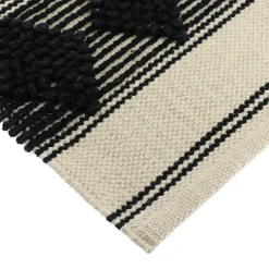 Tapis de bain coton (45 x 90 cm) New Delhi Noir