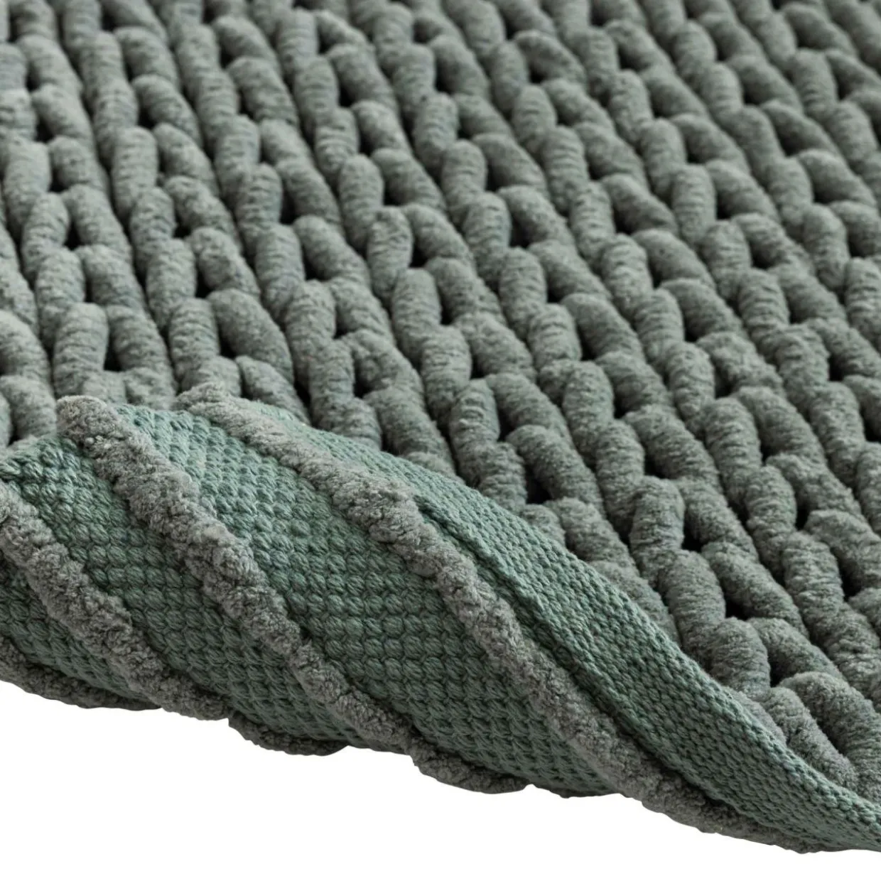Tapis de bain en coton (50 x 80 cm) Ariel Vert cèdre