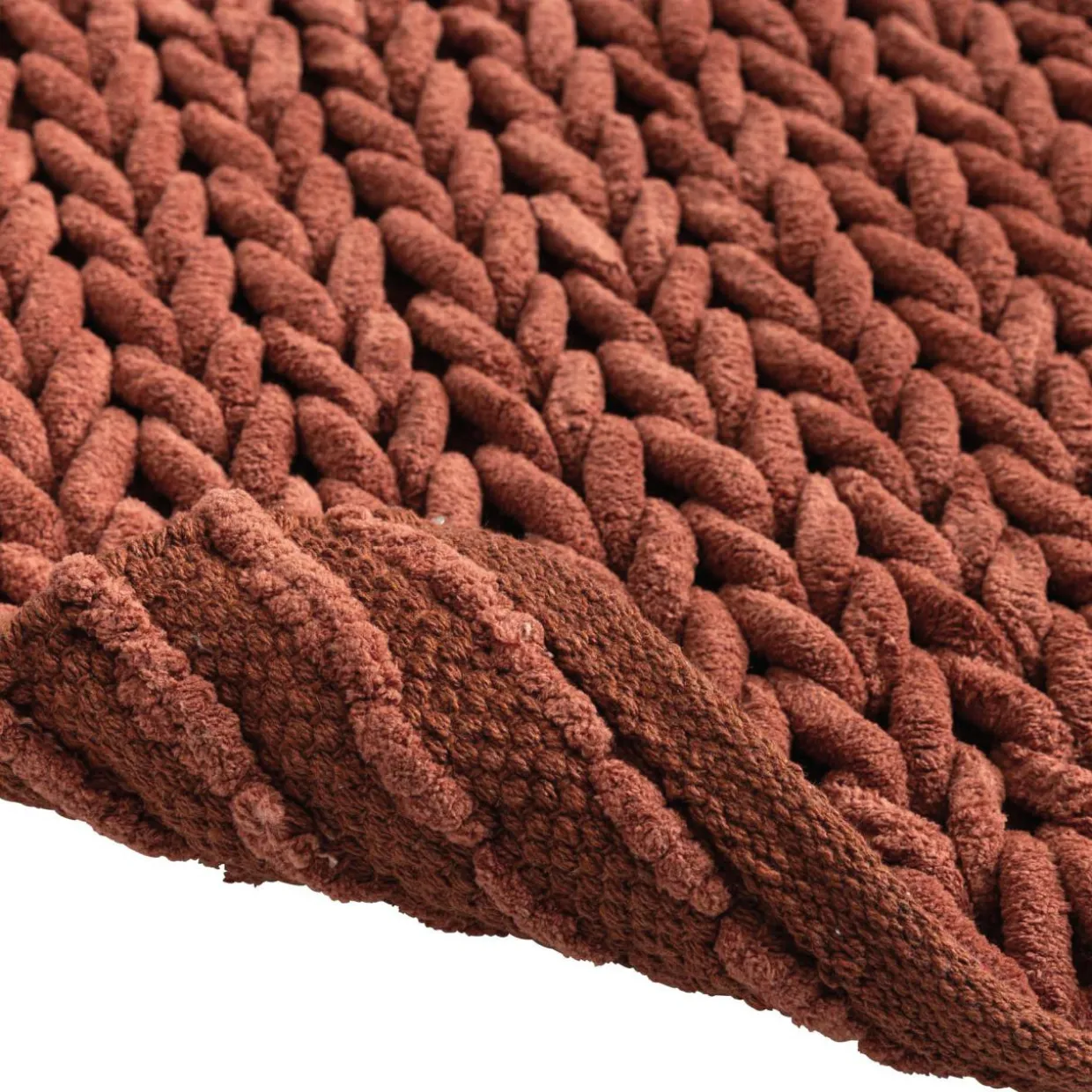 Tapis de bain en coton (50 x 80 cm) Ariel Terracotta