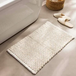 Tapis de bain en coton (50 x 80 cm) Rafael Beige