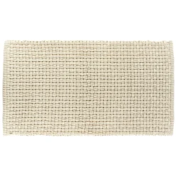 Tapis de bain microfibre (45 x 90 cm) Maille Beige
