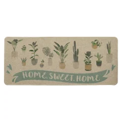 Tapis d'entrée antidérapant (50 x 120 cm) Home Sweet Home Beige