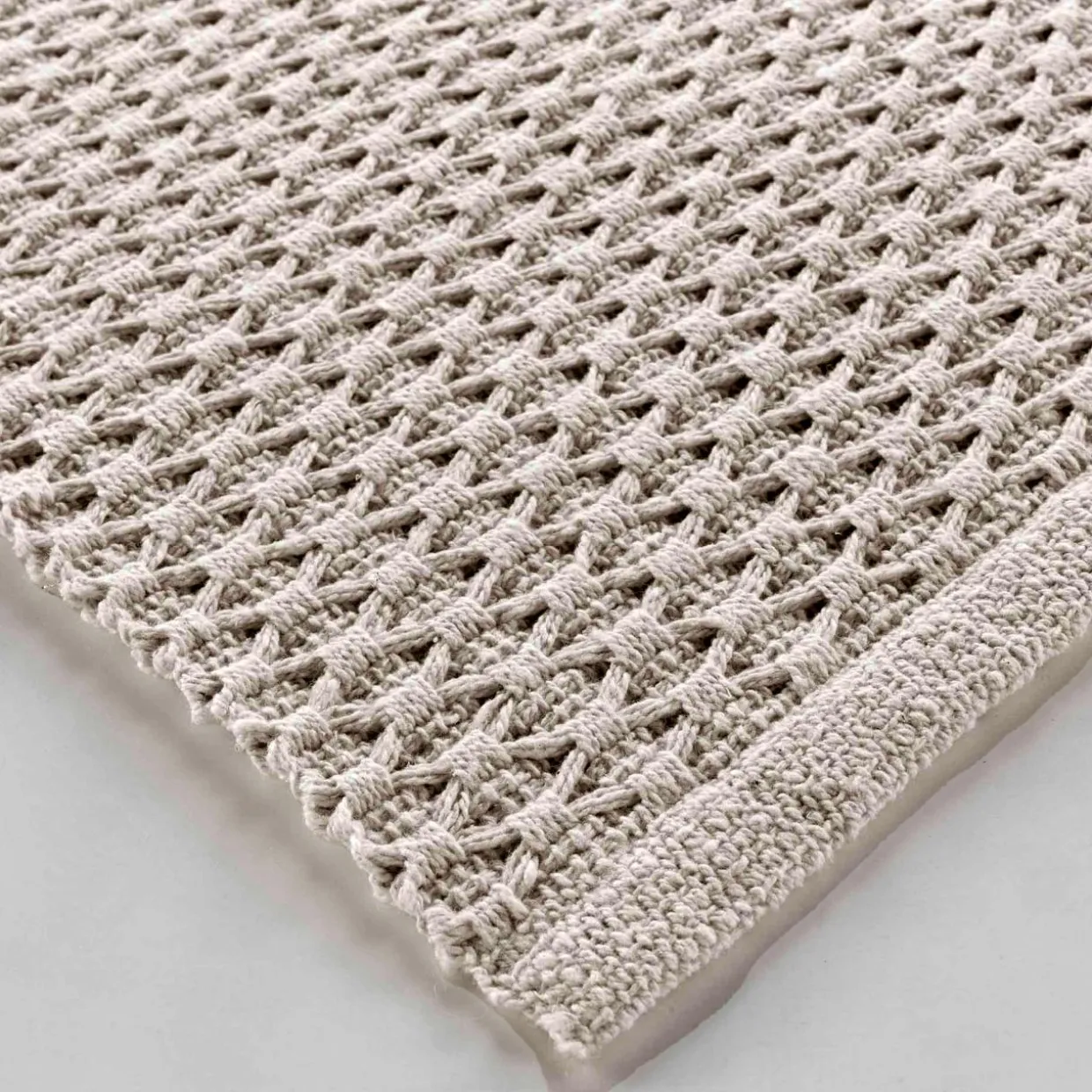 Tapis de salon coton (50 x 80 cm) Alivia Beige