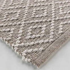 Tapis de salon coton (50 x 80 cm) Dorana Taupe