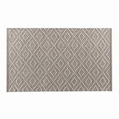 Tapis de salon coton (50 x 80 cm) Dorana Taupe