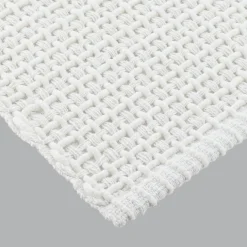 Tapis de salon coton (50 x 90 cm) Mimetisme Blanc