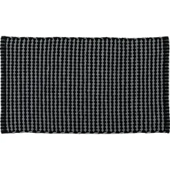 Tapis de salon coton (50 x 90 cm) Mimetisme Gris anthracite et noir