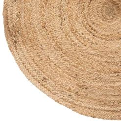 Tapis de salon jute rond (80 cm) Domy Beige