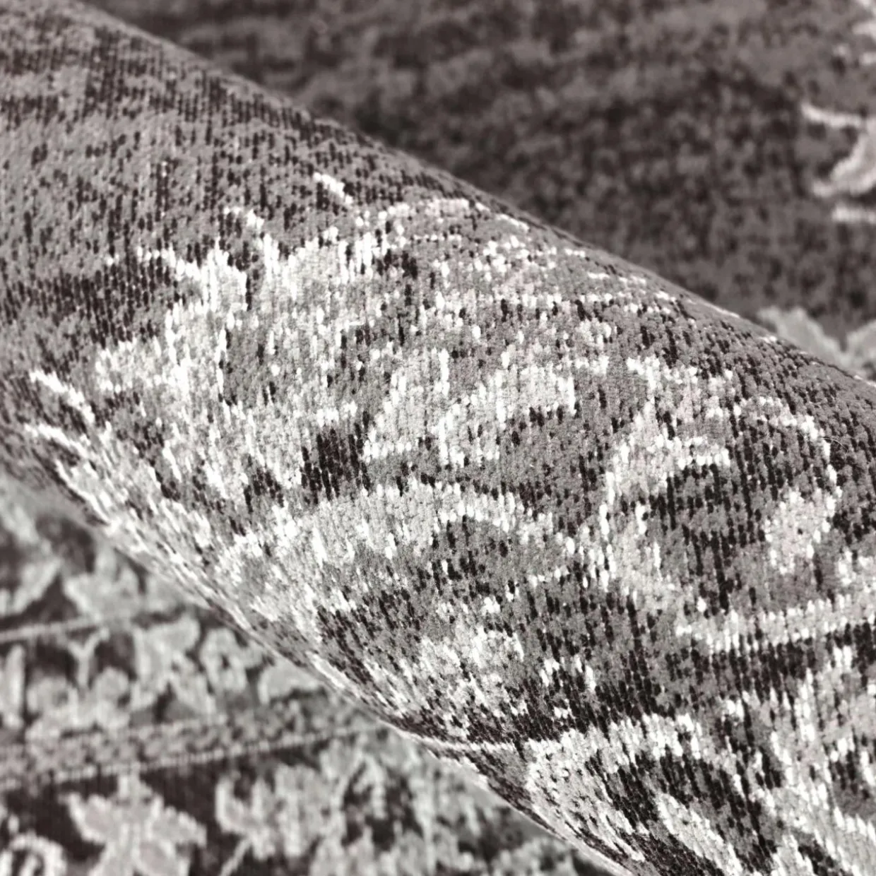 Tapis de salon rectangulaire jacquard (140 x 200 cm) Sana Gris