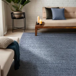 Tapis de salon rectangulaire matière recyclée (140 x 200 cm) Sabana Gris