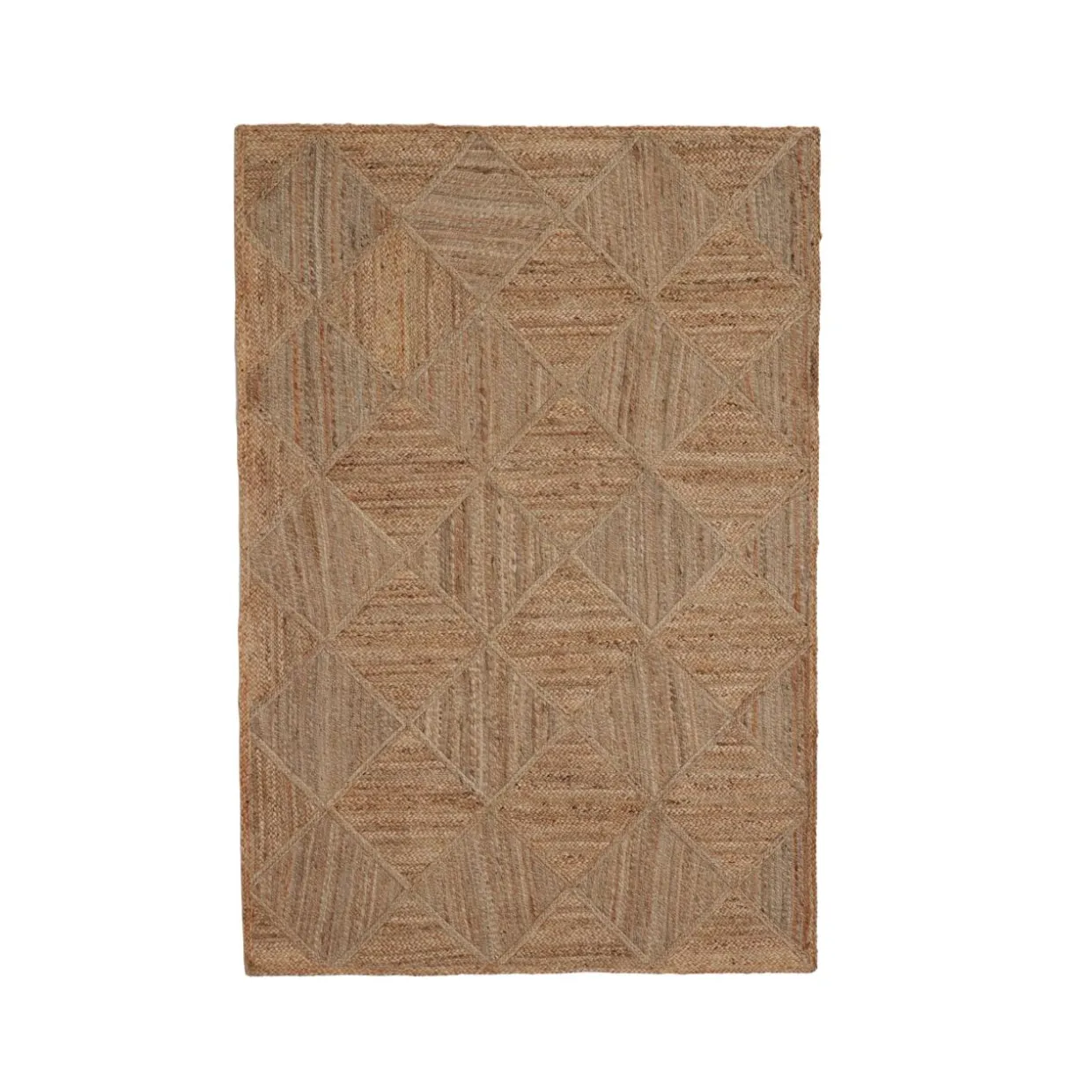 Tapis de salon rectangulaire jute tissée main (160 x 230 cm) Anaya Marron