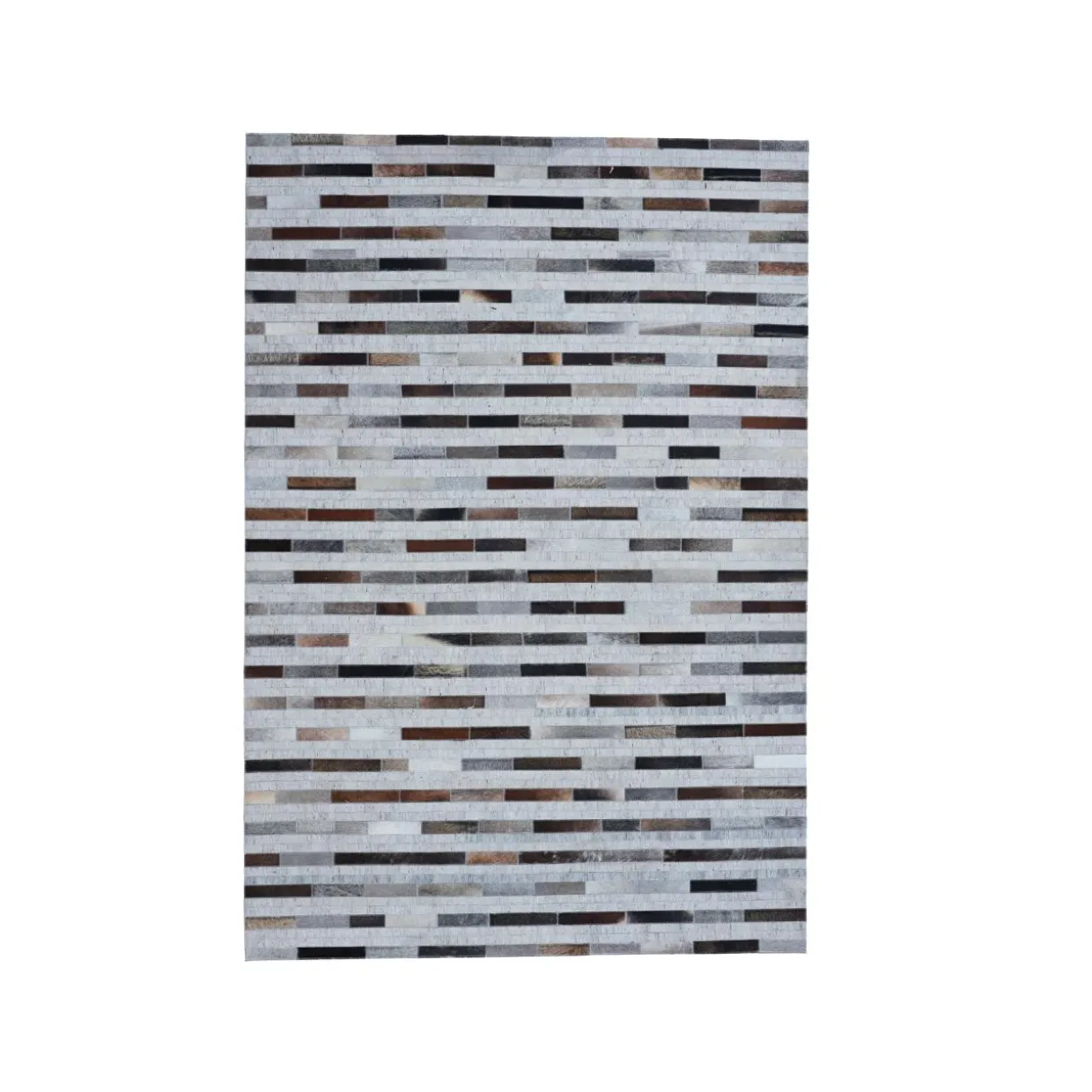 Tapis de salon rectangulaire laine jacquard (140 x 200 cm) Sanjay Gris