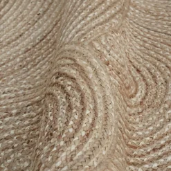 Tapis de salon rectangulaire jute tressée main (160 x 230 cm) Neha Beige