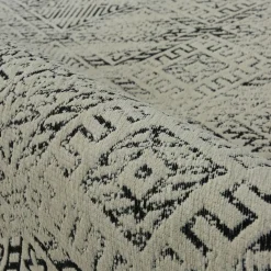 Tapis de salon rectangulaire jacquard (160 x 230 cm) Zahra Noir