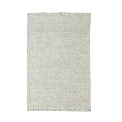 Tapis de salon rectangulaire laine tissée (140 x 200 cm) Jacks Beige