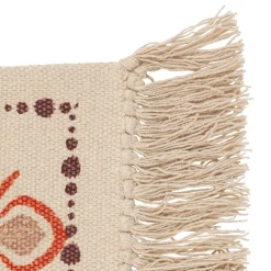 Tapis de salon rectangulaire coton (170 x 120 cm) Ikat Multicolore