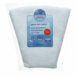 Tapis de sapin rond (D100 cm) Neige Blanc