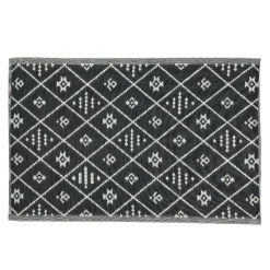 Tapis d'extérieur rectangulaire (180 x 120 cm) Inca Noir