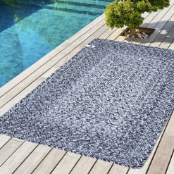 Tapis d'extérieur rectangulaire (50 x 80 cm) Pablo Poivre et sel