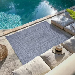 Tapis d'extérieur rectangulaire (120 x 170 cm) Pablo Poivre et sel