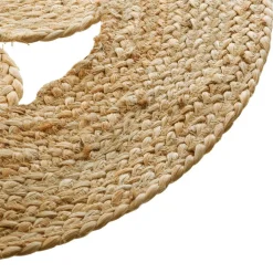 Tapis jute rond (80 cm) Giusti Beige naturel
