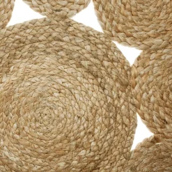 Tapis jute rond (80 cm) Giusti Beige naturel