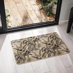Tapis tissé antidérapant (45 x 75 cm) Stylis Noir