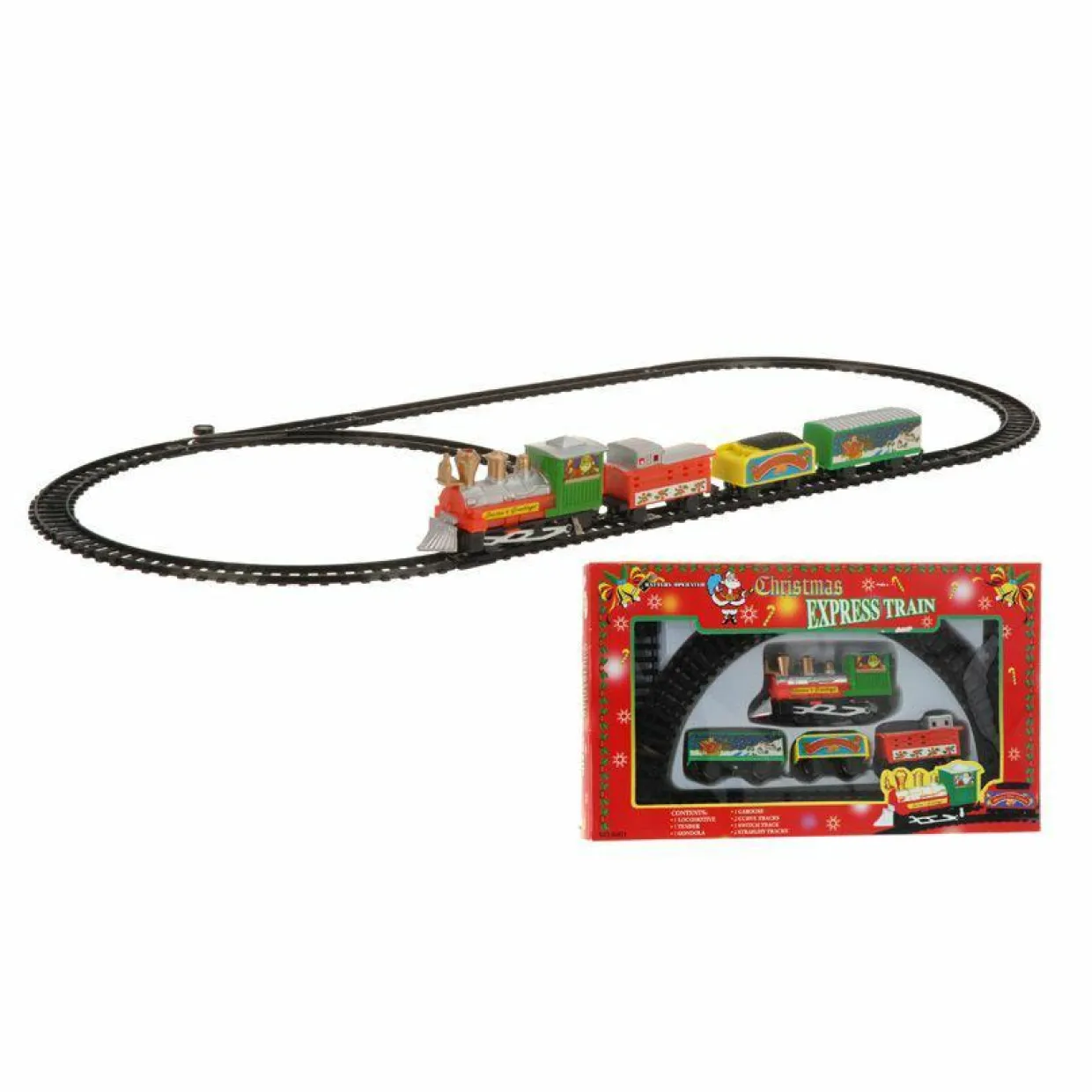 Train électrique de Noël (30 cm) Paris-Express