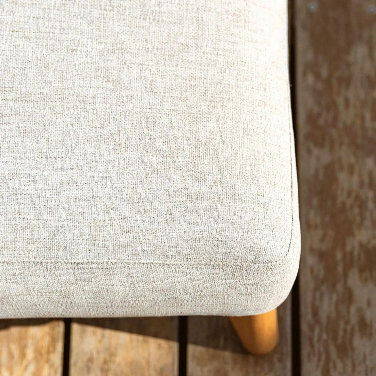 Transat double en aluminium Monte Carlo Blanc et taupe