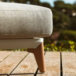 Transat double en aluminium Monte Carlo Blanc et taupe