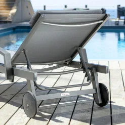 Transat en aluminium Pirae Gris anthracite