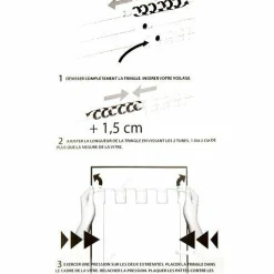 Tringle extensible Fix'vit (30 à 50 cm) Argent