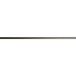 Tringle rideau extensible en métal (L120 - 210 cm / D17 - 20 mm) Jim Argent mat