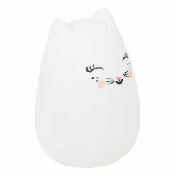 Veilleuse LED enfant (H12 cm) Chat Blanche