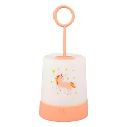 Veilleuse nomade enfant piles (18,8 cm) Licorne Rose